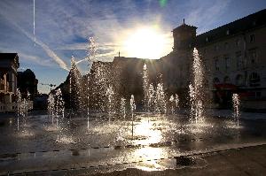 Karlsruhe: Wasserspiele auf dem Marktplatz außer Betrieb